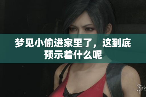 梦见小偷进家里了，这到底预示着什么呢