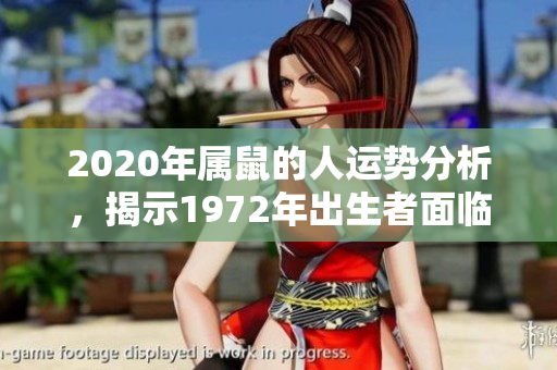 2020年属鼠的人运势分析，揭示1972年出生者面临的机遇与挑战