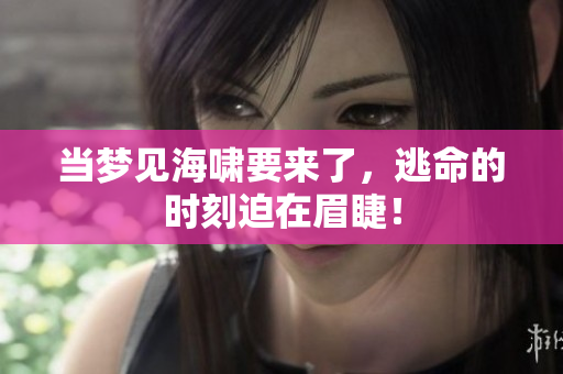当梦见海啸要来了，逃命的时刻迫在眉睫！
