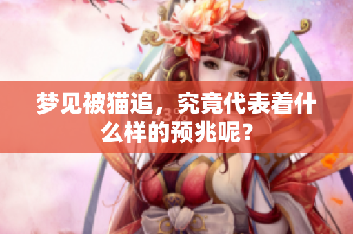 梦见被猫追，究竟代表着什么样的预兆呢？