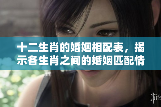 十二生肖的婚姻相配表，揭示各生肖之间的婚姻匹配情况。