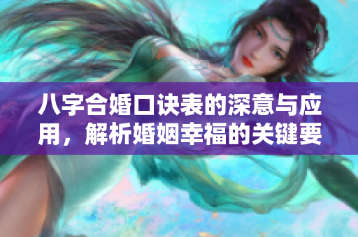 八字合婚口诀表的深意与应用，解析婚姻幸福的关键要素