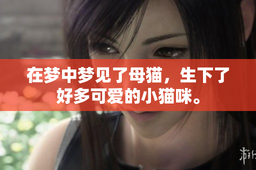 在梦中梦见了母猫，生下了好多可爱的小猫咪。