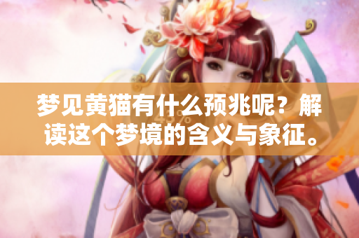梦见黄猫有什么预兆呢？解读这个梦境的含义与象征。