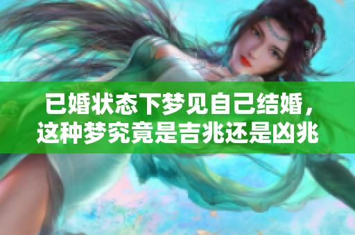 已婚状态下梦见自己结婚，这种梦究竟是吉兆还是凶兆呢