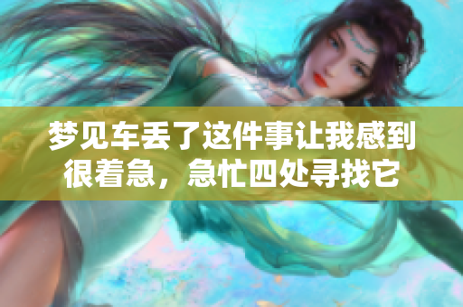 梦见车丢了这件事让我感到很着急，急忙四处寻找它