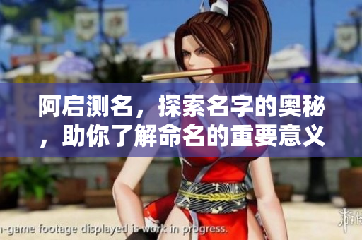 阿启测名，探索名字的奥秘，助你了解命名的重要意义。