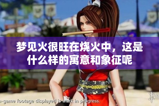 梦见火很旺在烧火中，这是什么样的寓意和象征呢