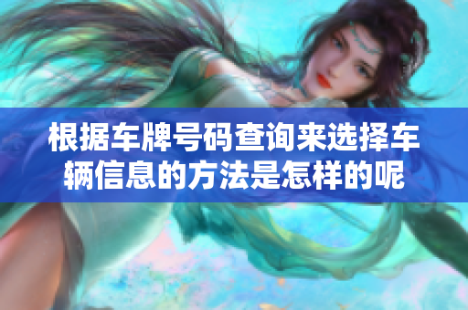 根据车牌号码查询来选择车辆信息的方法是怎样的呢