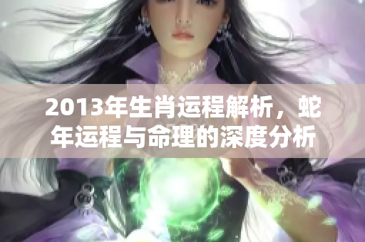 2013年生肖运程解析，蛇年运程与命理的深度分析