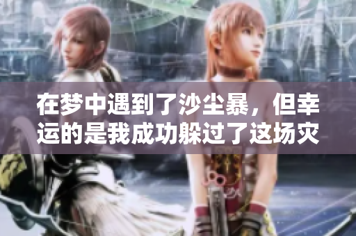 在梦中遇到了沙尘暴，但幸运的是我成功躲过了这场灾难