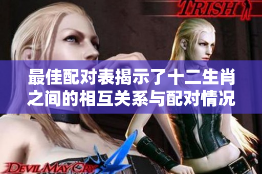 最佳配对表揭示了十二生肖之间的相互关系与配对情况