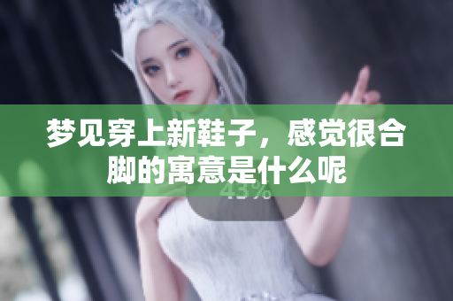 梦见穿上新鞋子，感觉很合脚的寓意是什么呢