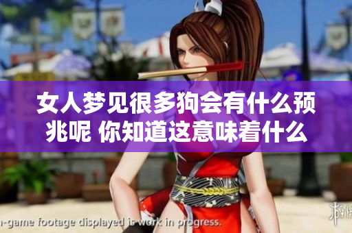女人梦见很多狗会有什么预兆呢 你知道这意味着什么吗